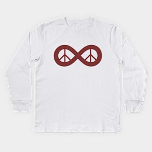 Infinite pease Kids Long Sleeve T-Shirt